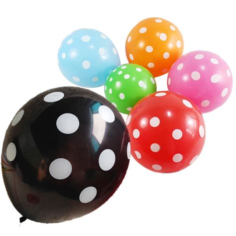 Haochu 20pcs 32g 12 Inch Latex Polka Dots Balloons Wedding Birthday