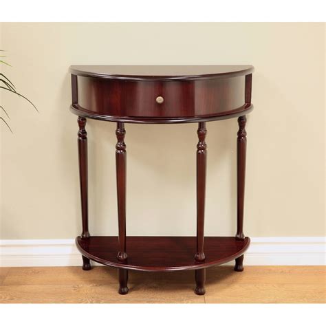 Home Craft Half Moon End Table
