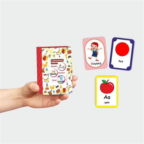 Buy Photojaanic Flashcards For Kids 55 Cards Alphabets Emotion