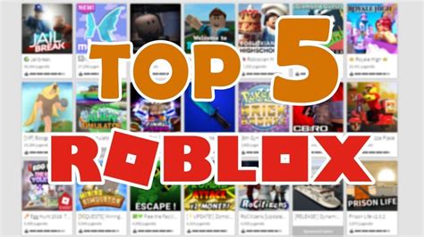 Jogos online, jogos friv, aventura, habilidade, friv e muito mais! TOP 5 MEJORES JUEGOS DE ROBLOX - YouTube