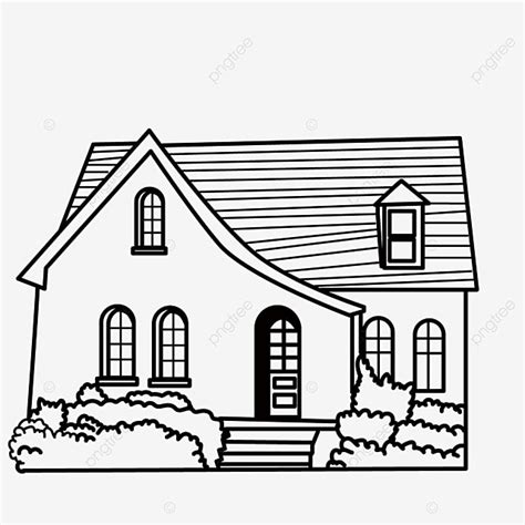 gambar rumah kayu kartun hitam putih - Alexis Clark