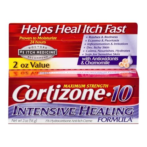 Cortizone 10 Intensive Healing Formula 1 Hydrocortisone Anti Itch