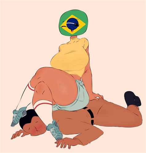 Rule 34 Brazil Countryhumans Brazilian Flag Breasts Countryhumans Countryhumans Girl Female