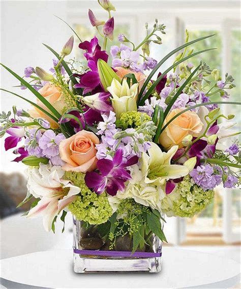 Flowers arrangements for mother's day. Purple Mothersday Flower Arrangements - GooDSGN