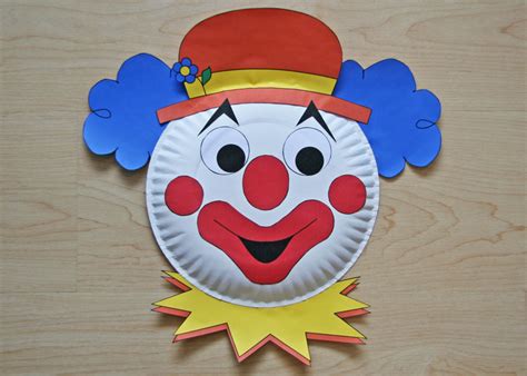 Clown Paper Plate Craft