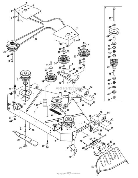 Craftsman 54 Inch Mower Deck Parts Diagram