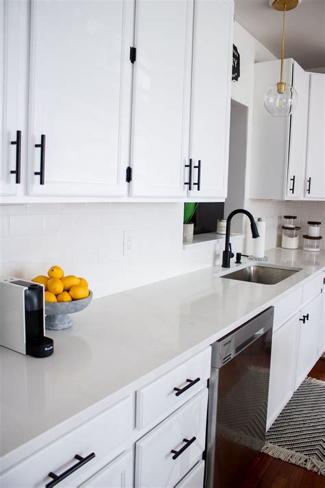Home > kitchen cabinets reviews > frosted white shaker (rta cabinet store): White kitchen with black pulls | Home decor kitchen, White kitchen design, Kitchen design