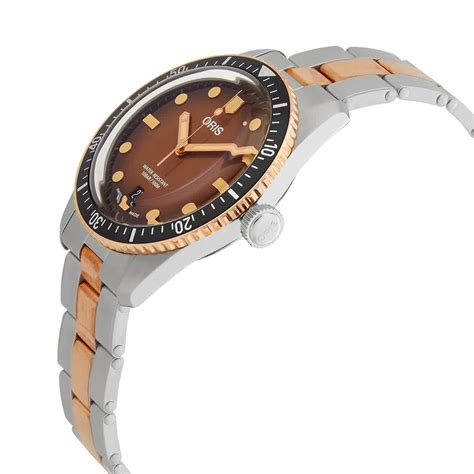 Oris Divers Automatic Brown Dial Watch 01 733 7707 4356 07 8 20 17