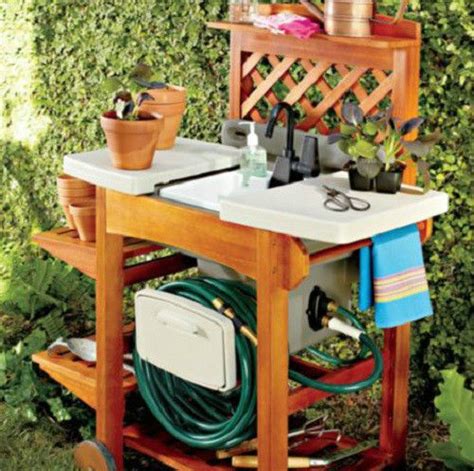 Check spelling or type a new query. WOOD GARDEN SINK PORTABLE WORK STATION Outdoor Lawn Garden ...
