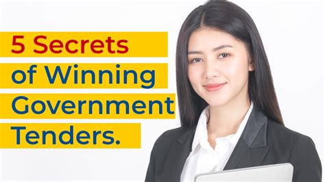 How To Win Tender Bids 5 Secrets Of Winning Government Tenders How