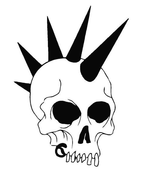 Punk Rocker Skull Decal Dec Skullpunkrock Punk Rock Art Punk Art