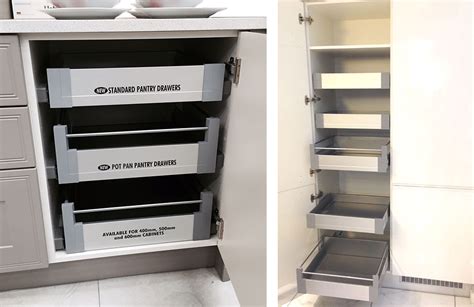 This kitchen organization idea has been needed in our home for a long time. Kitchen Pantry Drawers for 400mm to 600mm Base Units