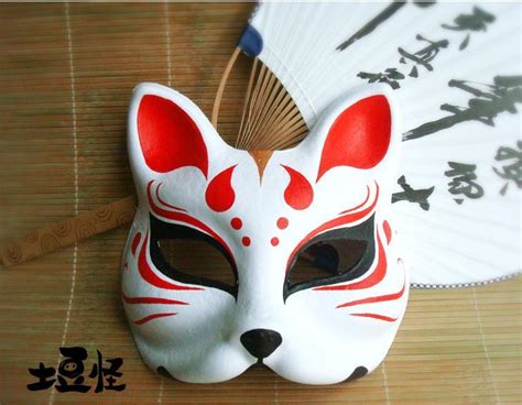 Hand Painted Fox Mask Endulge Japanese Anime Animal Mask