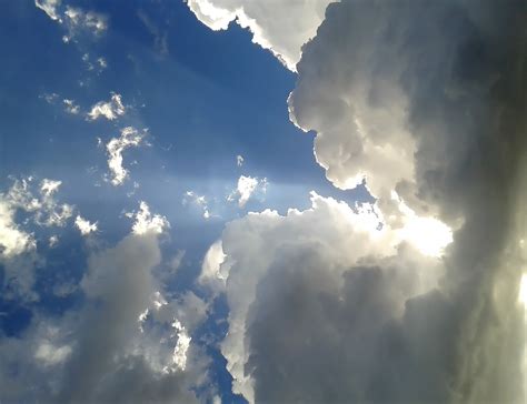 Free Images Nature Light Cloud Sky Sun Sunlight Ray Daytime Heaven Cumulus Blue