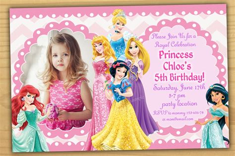 33 Princess Birthday Invitations  Free Invitation Template
