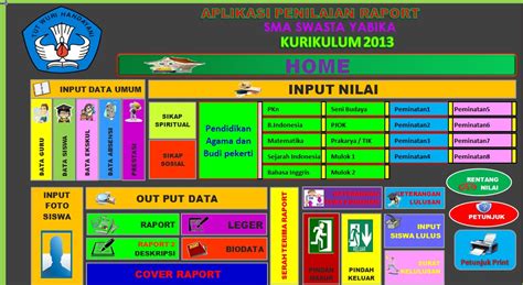 Download Aplikasi RAPORT Kurikulum 2013 (RAPORT K13) untuk SMA sesuai