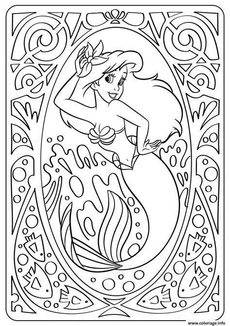 Ariel remains an intensely popular disney character, and her nemesis ursula is near the top of disney villains, too. Coloriage Ariel Petite Sirene Disney Mandala Dessin Ariel ...