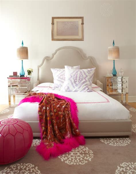Exotic bedroom with moroccan style pendant lamps. Create a Luxurious Guest Bedroom Retreat On a Budget ...