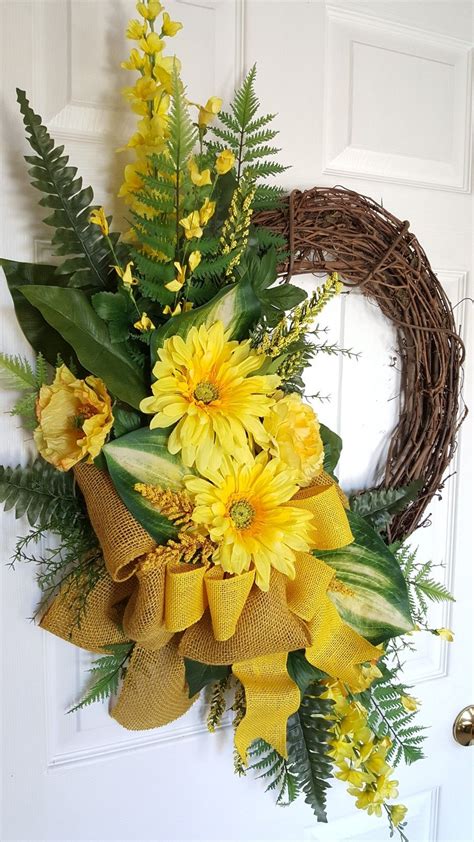 Welcome Spring with a pretty grapevine wreath for your front door