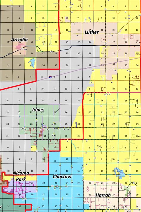 Oklahoma County Zoning Map Map Distance