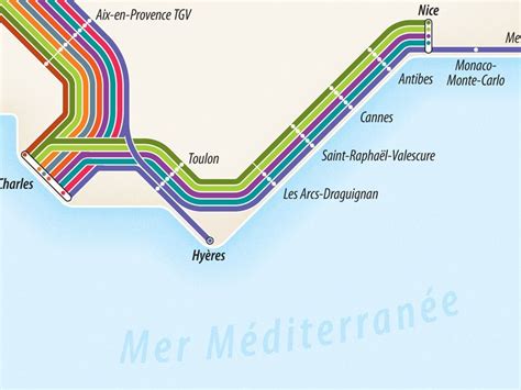 Train Route Route Map Aix En Provence Antibes Monte Carlo Cannes