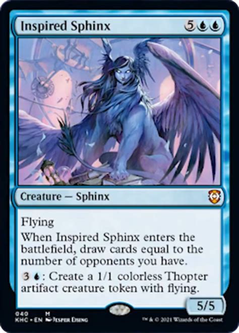 Inspired Sphinx Commander Kaldheim Magic Cardtrader