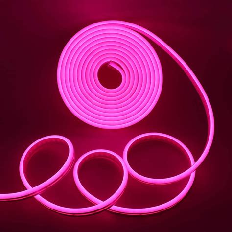 Atom Led Neon Flex Pink Dc 12v Ip65 Waterproof 6x12mm Full Kit Uk Led Lights
