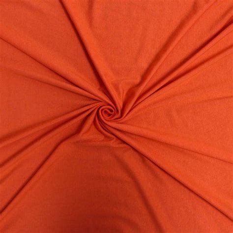 Orange Ultra Heavy Weight Rayon Spandex Jersey Knit Stretch Fabric