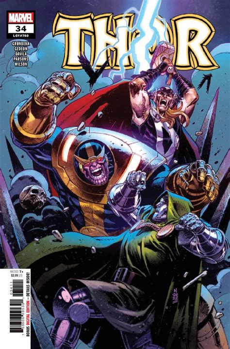 Thor 34 Preview Thor Fights Doom And Thanos Comic Watch