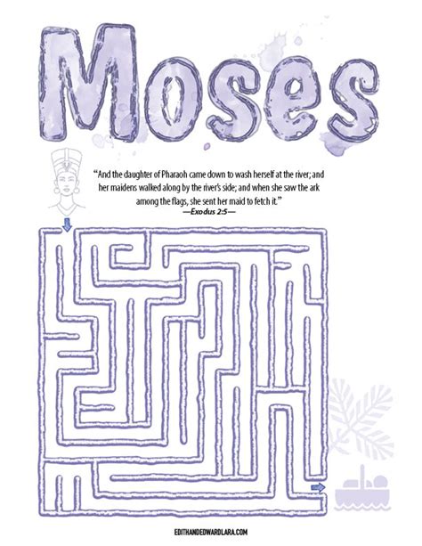 Moses Maze For Kids Edith Lara And Edward Lara Moses Maze For