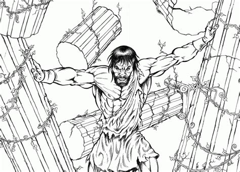 Showing 12 coloring pages related to moses and the cloud of fire. Coloring Pages Of Samson - Coloring Home
