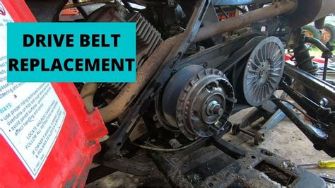 Replacing The Drive Belt On The Polaris 300 Sportsman Youtube