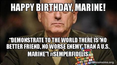 We'll you're in the right place, in this article we collect up to 200+ funny birthday meme for your needs. Usmc Birthday Meme Happy Birthday Marine Demonstrate to ...