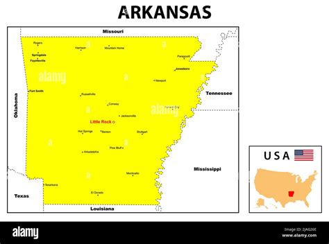 Arkansas Map State And District Map Of Arkansas Administrative And