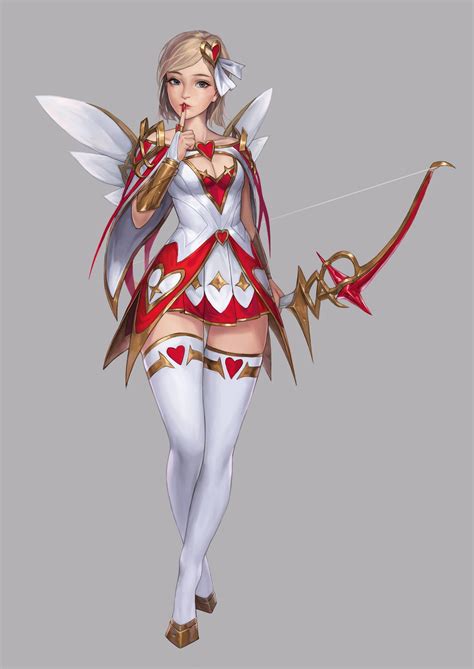 By Cotta Concept Artist Female Cupid Female Fantasy Armor Female Cupid Art