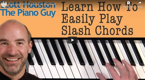 How To Play Slash Chords On The Piano