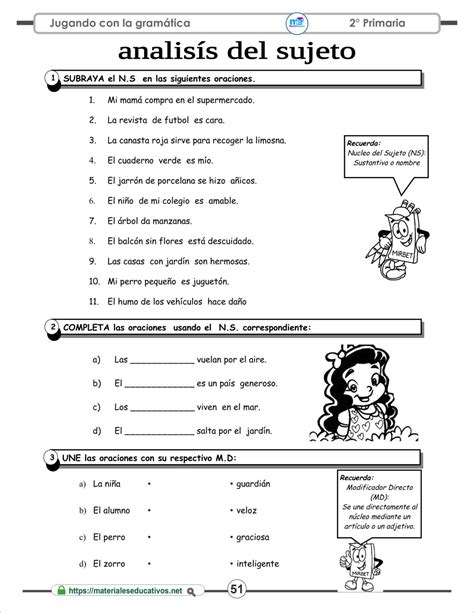 Cuaderno Ejercicios De Gramática Español 2° Primaria