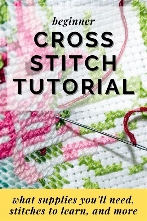 How To Do Cross Stitching Beginners Guide Crewel Ghoul