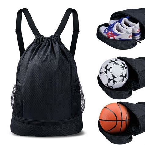 Wholesale Sport Gym Ball Drawstring Bag Football Basketball Backpack