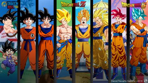 Goku Y Todas Sus Fases Dragon Ball Wallpaper Iphone Dragon Ball