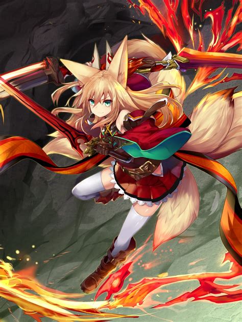 Female Nine Tailed Fox Anime