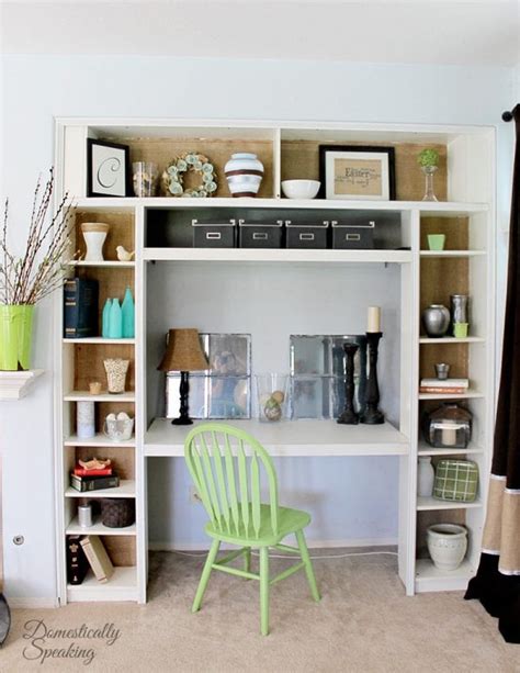 Thanks to the internet there is no shortage of diy bookshelf ideas. Remodelaholic | IKEA Bookcase to Built-In Desk Nook Hack