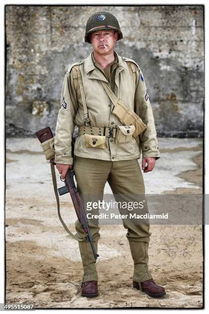 World War Two Military Reenactors Prepare For D Day 70th Anniversary Photos And Premium High Res
