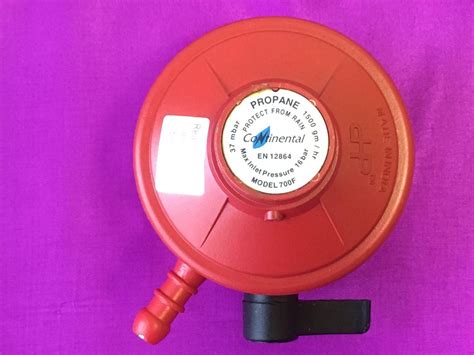 LPG 27 Mm Propane Gas 37 Mbar Clip On Red Regulator Boiling Ring