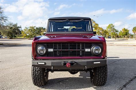 Green 1970 Ford Bronco Goes Metallic Red To Hide Coyote Engine Big
