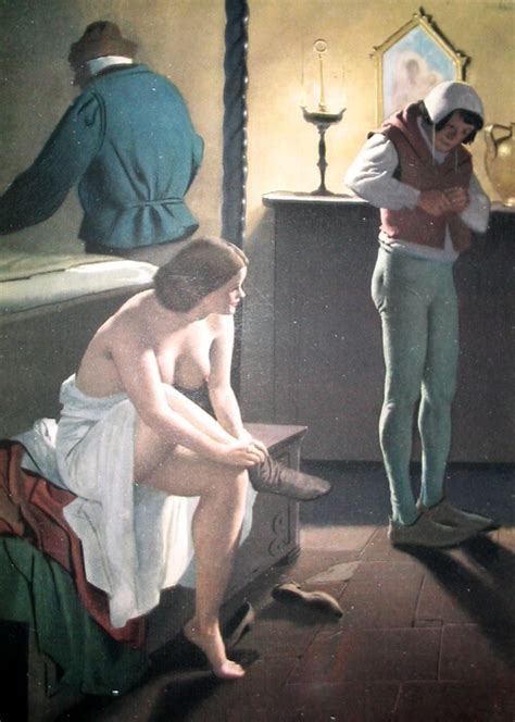 Nude And Erotic Art Gino Boccasile Delicate Erotic Decameron Illustrations