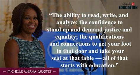 Michelle Obamas Quotes On Education And Success Education Today News