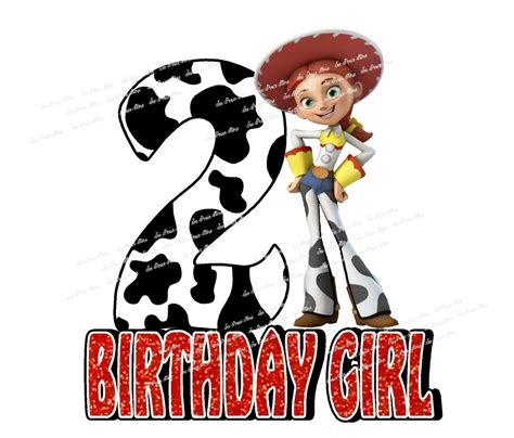 Jessie Toy Story 2nd Birthday Sublimation Art Png Download Etsy