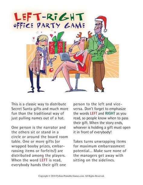 Fun Left Right T Exchange Game For Office Christmas Party