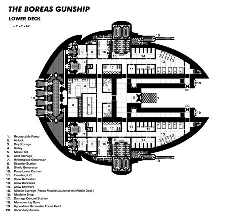 Scifi Starship Blueprints Rpg Pub